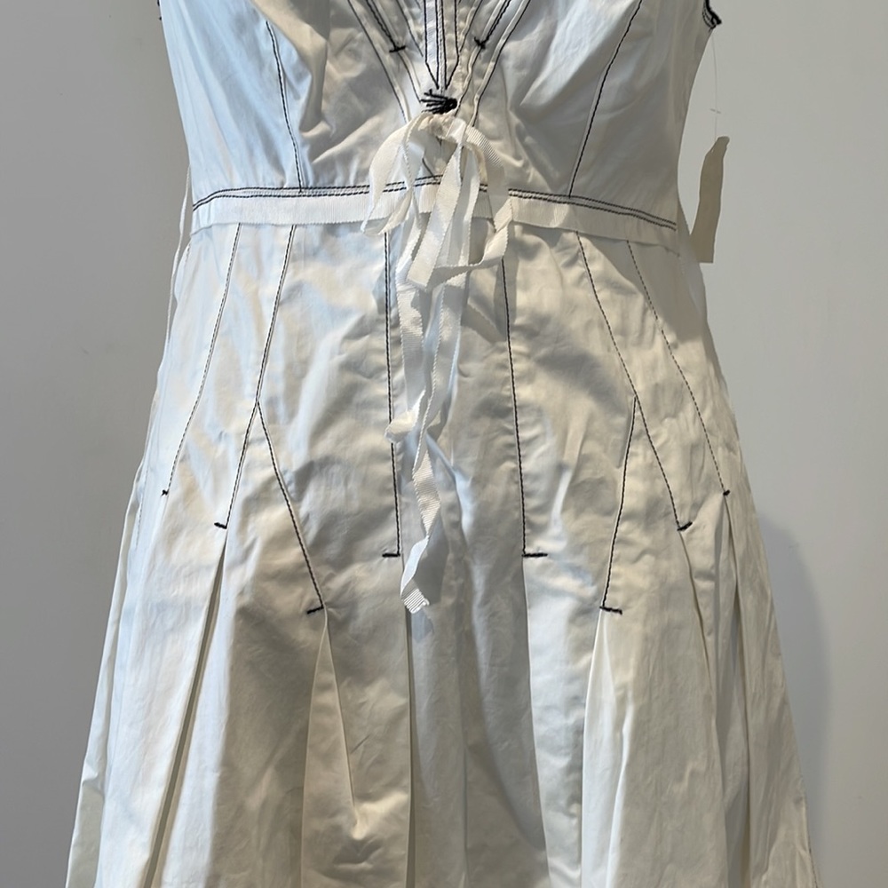 SUMMER DRESS WITH CONTRAST STITCHING - Picture 5 of 9